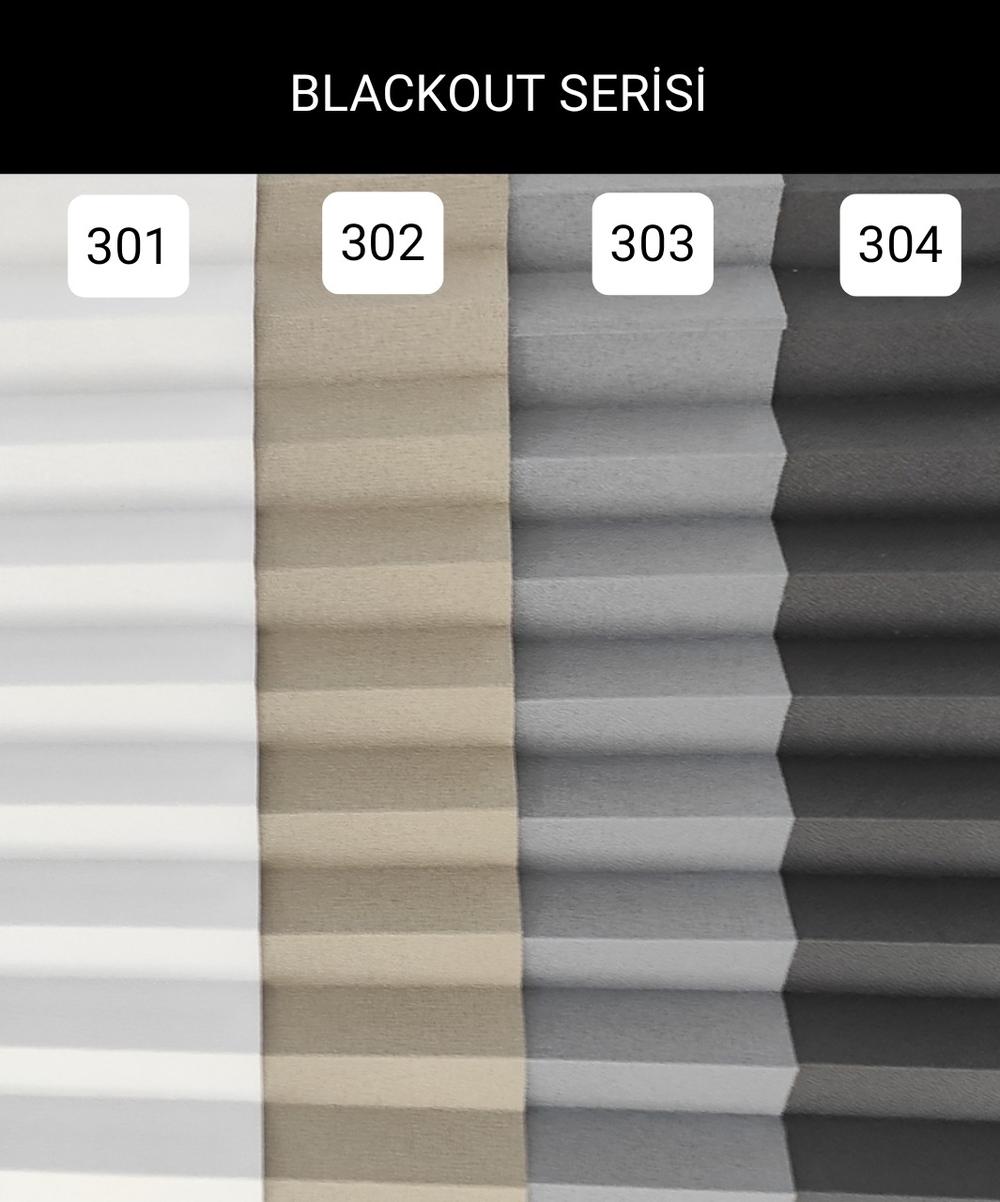 Blackout serisi numune kartı, kodlar 301–304